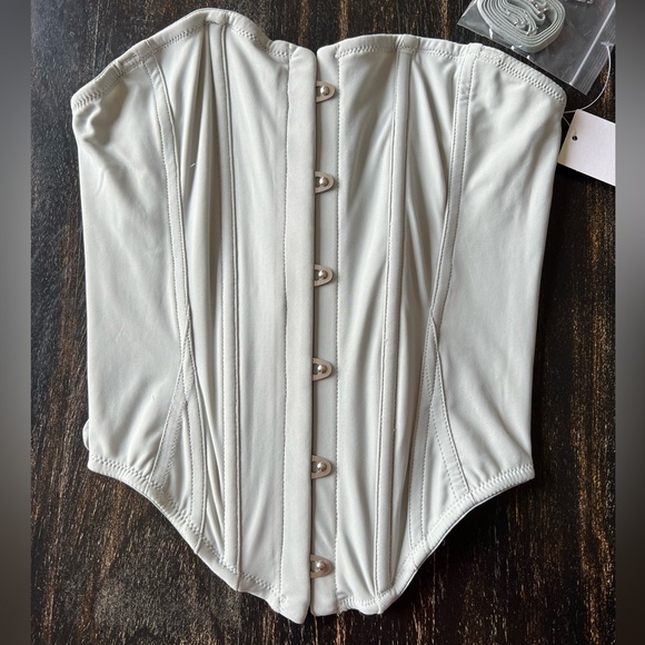 Out from Under at First Sight Corset. Color Grey. Size Small - Picture 3 of 5